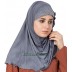 Jersey Instant Hijab - Grey